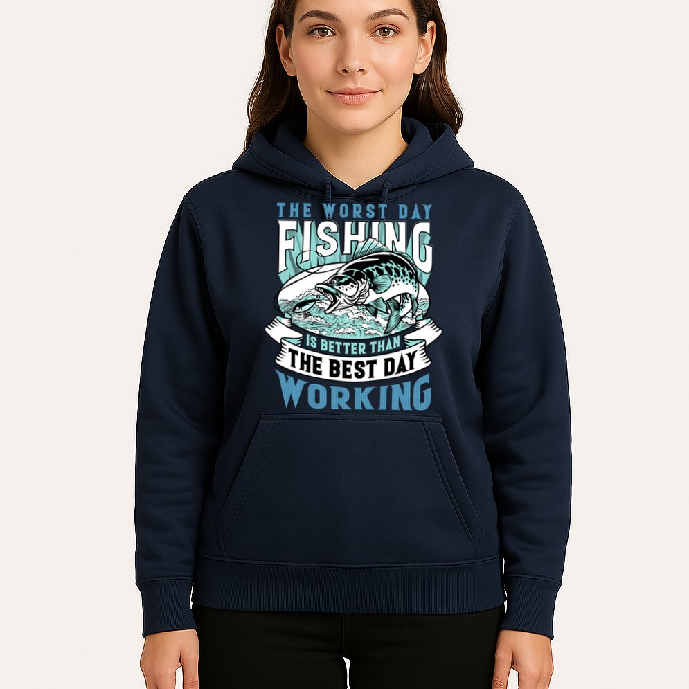 Fishing Better Than Working Hoodie