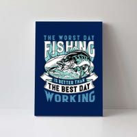 Fishing Better Than Working Canvas