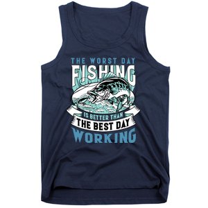 Fishing Better Than Working Tank Top