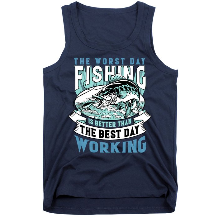 Fishing Better Than Working Tank Top