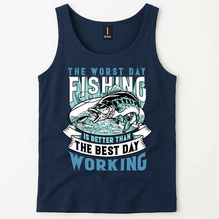 Fishing Better Than Working Tank Top
