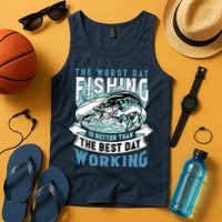 Fishing Better Than Working Tank Top