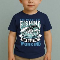 Fishing Better Than Working Toddler T-Shirt