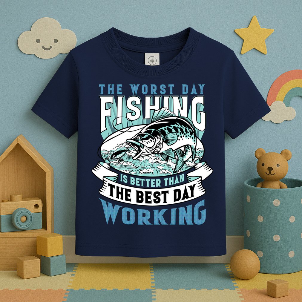 Fishing Better Than Working Toddler T-Shirt