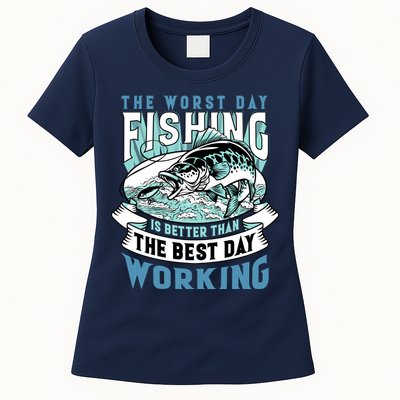 Fishing Better Than Working Womens T-Shirt