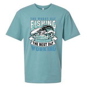 Fishing Better Than Working Sueded Cloud Jersey T-Shirt