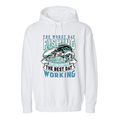 Fishing Better Than Working Garment-Dyed Fleece Hoodie