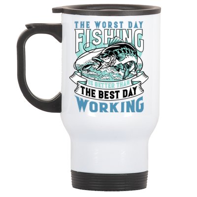 Fishing Better Than Working Stainless Steel Travel Mug