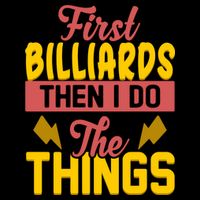 First Billiards Then I Do Thing Billiards Dad Gift For Father's Day Stripe Pom Pom Beanie