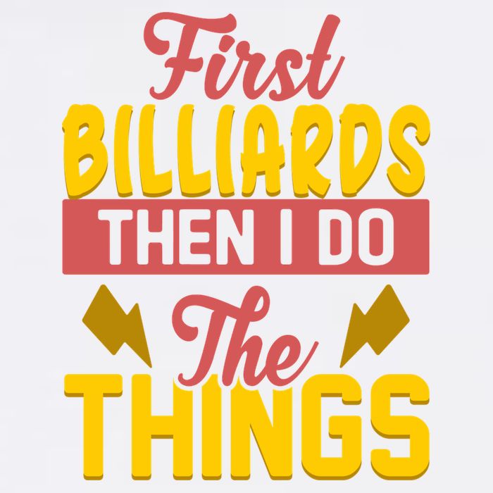 First Billiards Then I Do Thing Billiards Dad Gift For Father's Day Garment-Dyed Sweatshirt