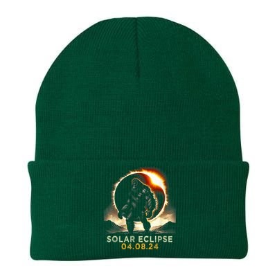 Funny Bigfoot Total Solar Eclipse 4.08.2024 Apparel Knit Cap Winter Beanie