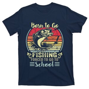 Funny Born To Go Fishing Bass Fish Fisherman T-Shirt