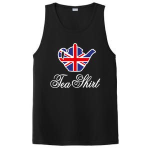 Funny British Tea Gift Uk Teapot Union Jack Flag Tea Pun Gift PosiCharge Competitor Tank