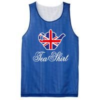 Funny British Tea Gift Uk Teapot Union Jack Flag Tea Pun Gift Mesh Reversible Basketball Jersey Tank