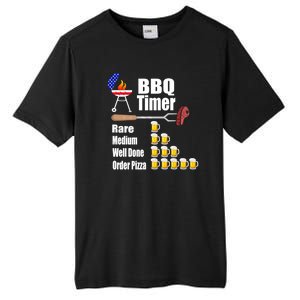 Funny Bbq Timer Barbecue Grill Grilling Gift Tall Fusion ChromaSoft Performance T-Shirt