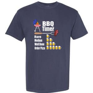 Funny Bbq Timer Barbecue Grill Grilling Gift Garment-Dyed Heavyweight T-Shirt