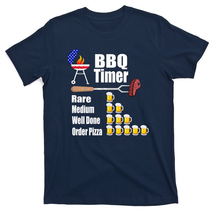 Funny Bbq Timer Barbecue Grill Grilling Gift T-Shirt