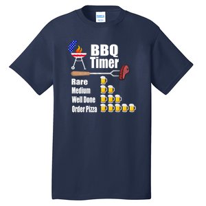 Funny Bbq Timer Barbecue Grill Grilling Gift Tall T-Shirt