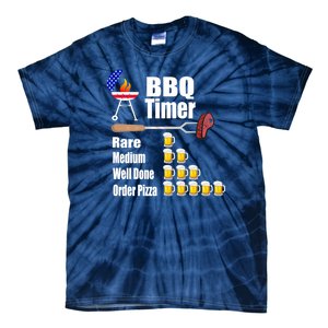 Funny Bbq Timer Barbecue Grill Grilling Gift Tie-Dye T-Shirt