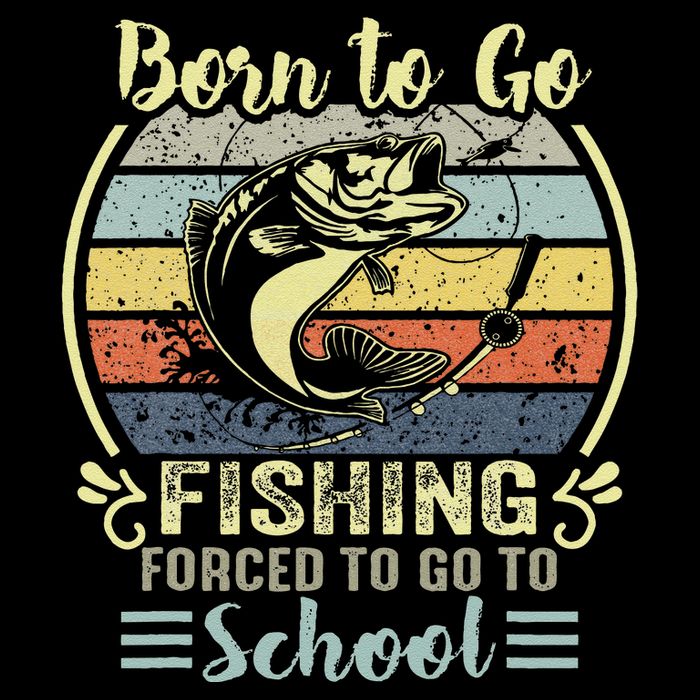 Funny Born To Go Fishing Bass Fish Fisherman Backpack