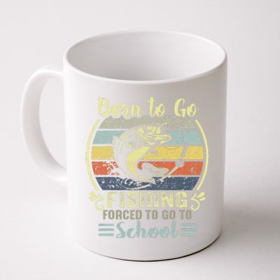 Funny Born To Go Fishing Bass Fish Fisherman Coffee Mug