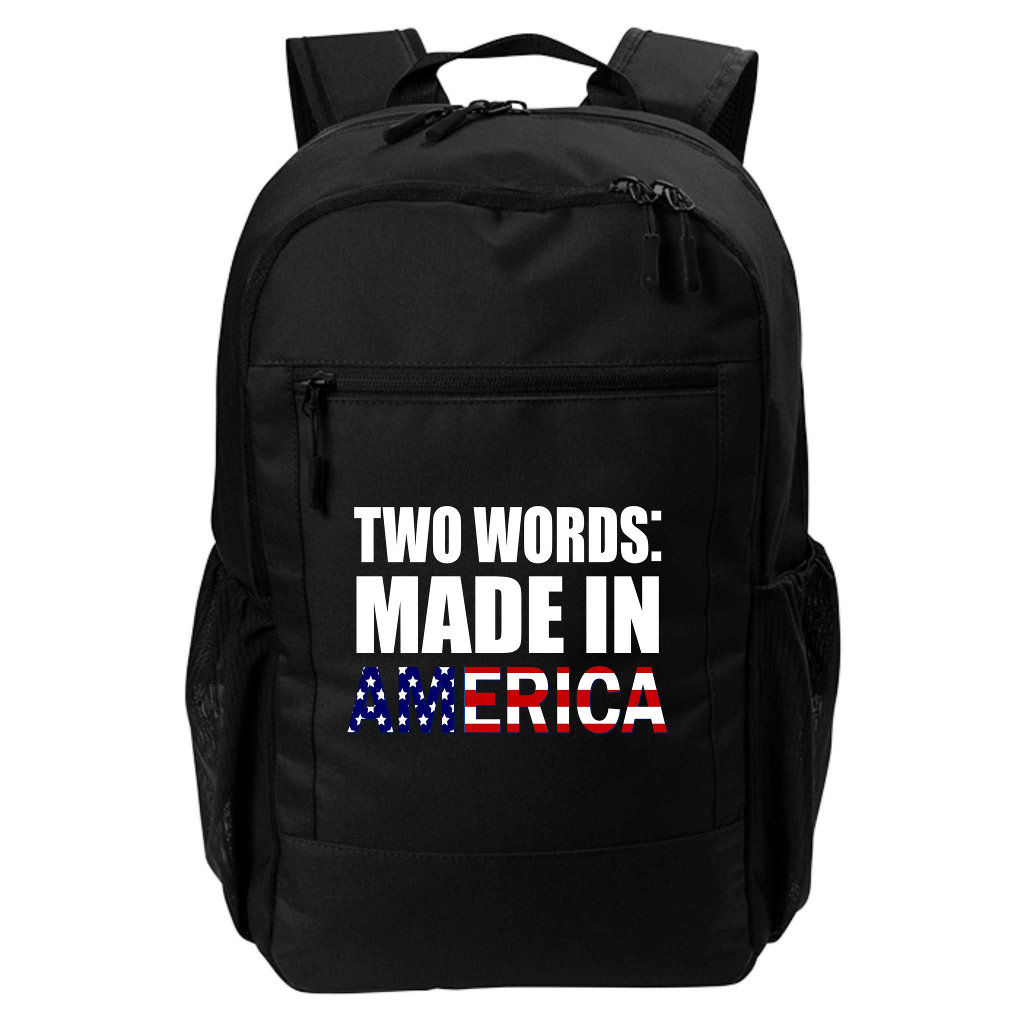 Funny Biden Two Words, Made In America Backpack