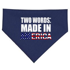 Funny Biden Two Words, Made In America USA-Made Doggie Bandana