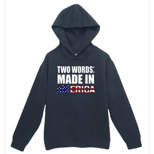 Funny Biden Two Words, Made In America Urban Pullover Hoodie