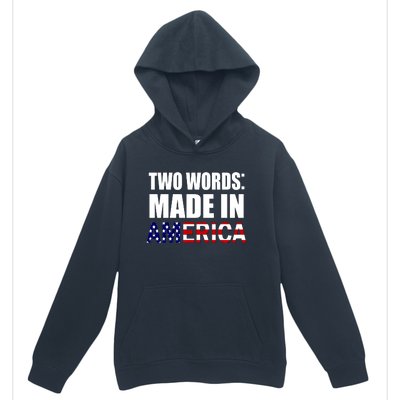 Funny Biden Two Words, Made In America Urban Pullover Hoodie