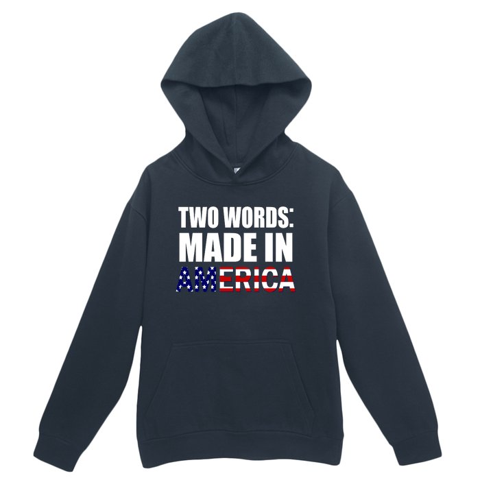 Funny Biden Two Words, Made In America Urban Pullover Hoodie