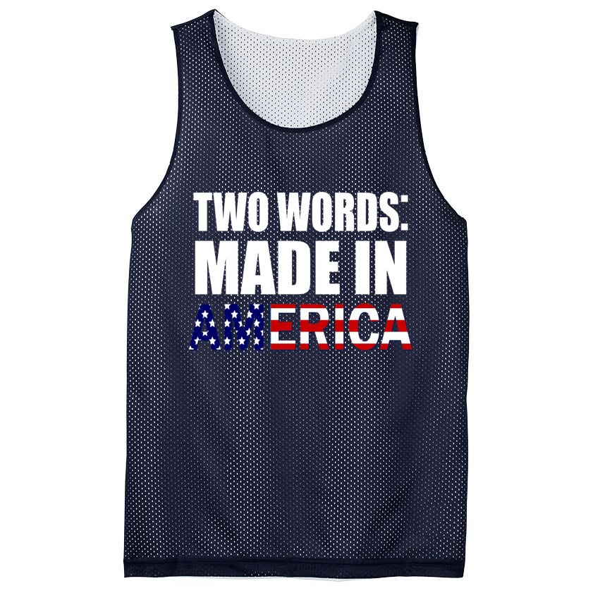 Funny Biden Two Words, Made In America Mesh Reversible Basketball Jersey Tank