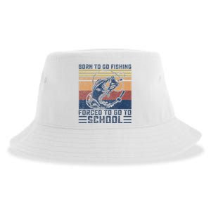 Funny Born To Go Fishing Bass Fish Fisherman Sustainable Bucket Hat