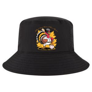 Funny Baseball Turkey Thanksgiving Humor Cool Comfort Performance Bucket Hat