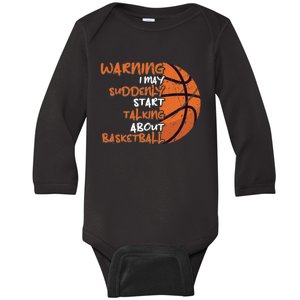 Funny Basketball top Baby Long Sleeve Bodysuit