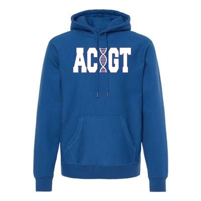 Funny Biology Teacher Science Dna Atgc Cute Gift Great Gift Premium Hoodie