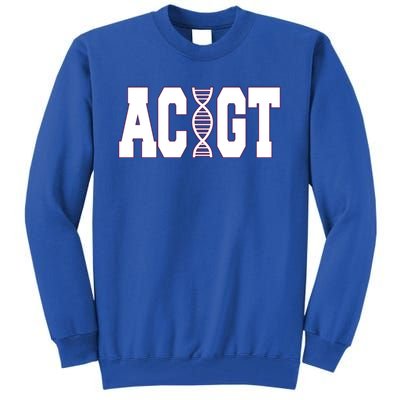 Funny Biology Teacher Science Dna Atgc Cute Gift Great Gift Tall Sweatshirt