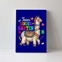 Funny Back To School Llama Team Kindergarten First Day Cute Gift Canvas