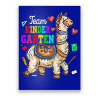 Funny Back To School Llama Team Kindergarten First Day Cute Gift Poster