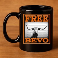 Free Bevvo Texas Mascot 11oz C Handle Ceramic Mug