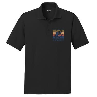 Funny Born To Fishing Forced To Go To School Meme Fishing Fisherman Fish Trout PosiCharge RacerMesh Polo