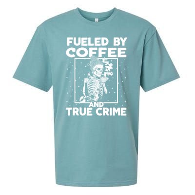 Fueled By True Crime And Coffee Sueded Cloud Jersey T-Shirt