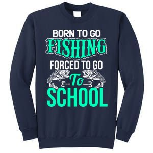 Funny Born To Go Fishing Bass Fish Fisherman Boy Sweatshirt