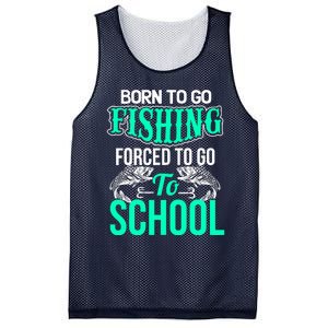 Funny Born To Go Fishing Bass Fish Fisherman Boy Mesh Reversible Basketball Jersey Tank