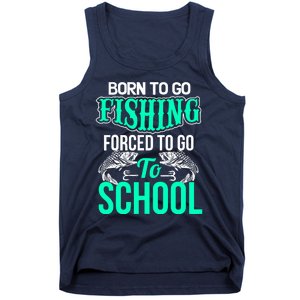 Funny Born To Go Fishing Bass Fish Fisherman Boy Tank Top