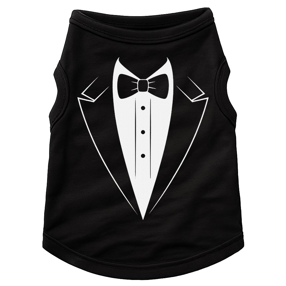 Funny Bow Tie Tuxedo Costume Formal Party For Man Doggie Tank