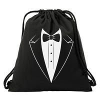 Funny Bow Tie Tuxedo Costume Formal Party For Man Drawstring Bag