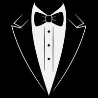 Funny Bow Tie Tuxedo Costume Formal Party For Man Poster