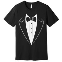 Funny Bow Tie Tuxedo Costume Formal Party For Man Premium T-Shirt