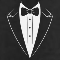 Funny Bow Tie Tuxedo Costume Formal Party For Man 25L Jumbo Tote