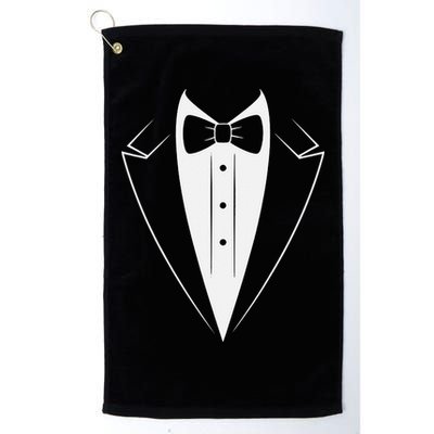 Funny Bow Tie Tuxedo Costume Formal Party For Man Golf Towel